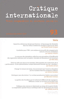 Critique internationale, no 93